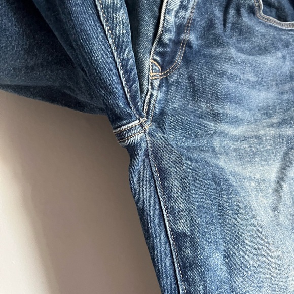 Mavi Tess Lace-Up Skinny Jeans High Rise Indigo Dark Eyelet 29 - Picture 9 of 12